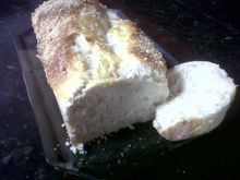 Pão de pinga com cebola e queijo