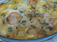 Filé de peixe ao forno