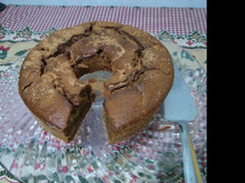 Bolo facil de banana e aveia