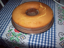 Bolo cremoso de fubá