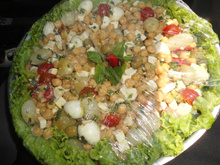Salada de grão de bico