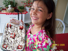 Bombom de morango no pirex