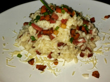 Risoto de linguiça