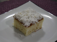 Bolo de coco de liquidificador