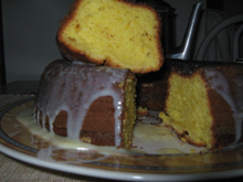 Bolo de laranja com casca