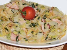 Acelga com cenoura e bacon