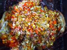 Peixe assado à moda pantaneira