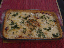 Torta de palmito com tomate seco