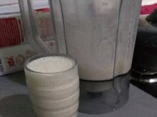Vitamina de banana com aveia