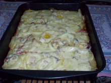 Batata a portuguesa gratinada