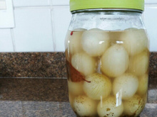 Cebolinhas em conserva