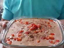 Sobremesa de morango simples e fácil