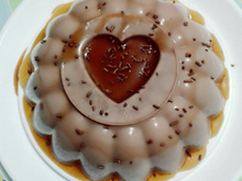 Pudim de maria-mole de chocolate