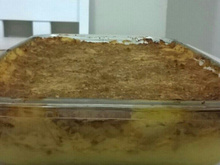 Escondidinho de carne moída e creme de leite