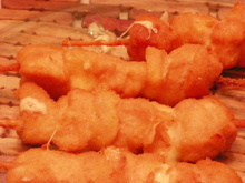 Espetinho de mussarela