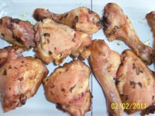 Coxas e sobrecoxas assadas em tempero especial
