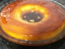 Pudim de coco e laranja