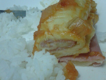 Canelone Rápido de Presunto e Queijo