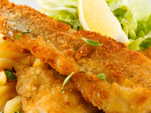 Filé de tilápia empanado