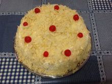 Bolo floresta branca