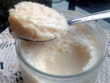 Mousse de leite em pó