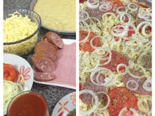 Pizza low carb couve-flor Saraiva