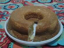 Bolo de fubá com leite de coco