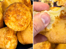 Nem sovar, nem enrolar: só misturar e assar esse pão de queijo de preguiçoso