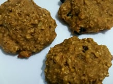 Biscoitos de aveia e banana
