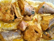 Filé de merluza com purê de batatas