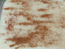 Arroz doce com leite de coco