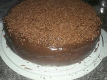 Recheio e cobertura de chocolate maravilhoso