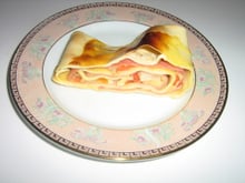 Rocambole de presunto e queijo