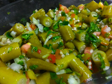 Salada de quiabo deliciosa