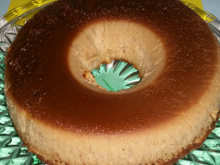 Pudim de pão com canela