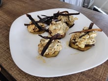 Filé com berinjelas