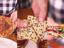 Meio panqueca, meio pão: receita fácil e rápida para comer um sanduíche sem farinha de trigo
