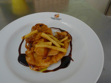 Filé de frango com maçã