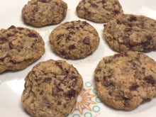 Cookie de chocolate meio amargo sem glúten