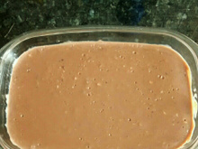 Sorvete de chocolate com nozes