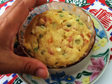 Torta salgada de xícara