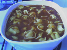 Capeletti ao molho de cenoura