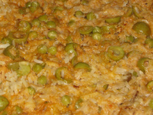 Arroz de forno com bacalhau fácil