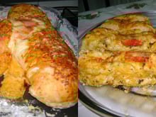 Pão de mandioquinha recheado