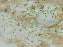 Torta de limão com sorvete