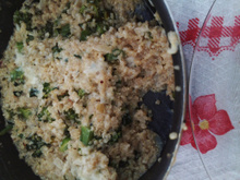 Risoto de quinoa com abobrinha