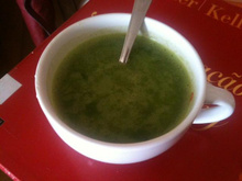 Caldo verde vegetariano light e rápido