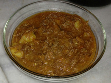 Carne louca com batata