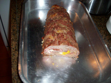 Assado de carne moída