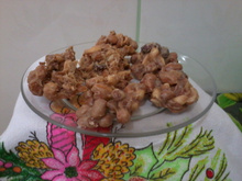 Pé-de-moleque com leite condensado